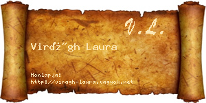 Virágh Laura névjegykártya